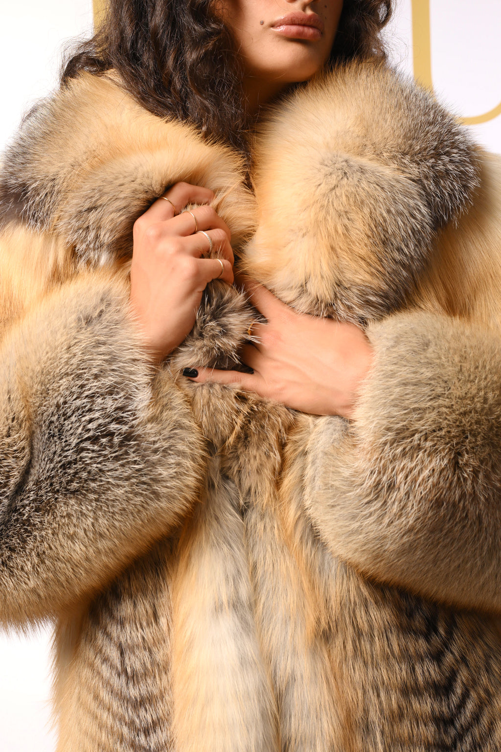 Cappotto in volpe golden island