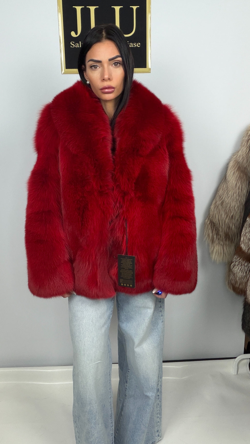 Giacca Corta in Volpe Rossa – 65 cm – dettaglio 2