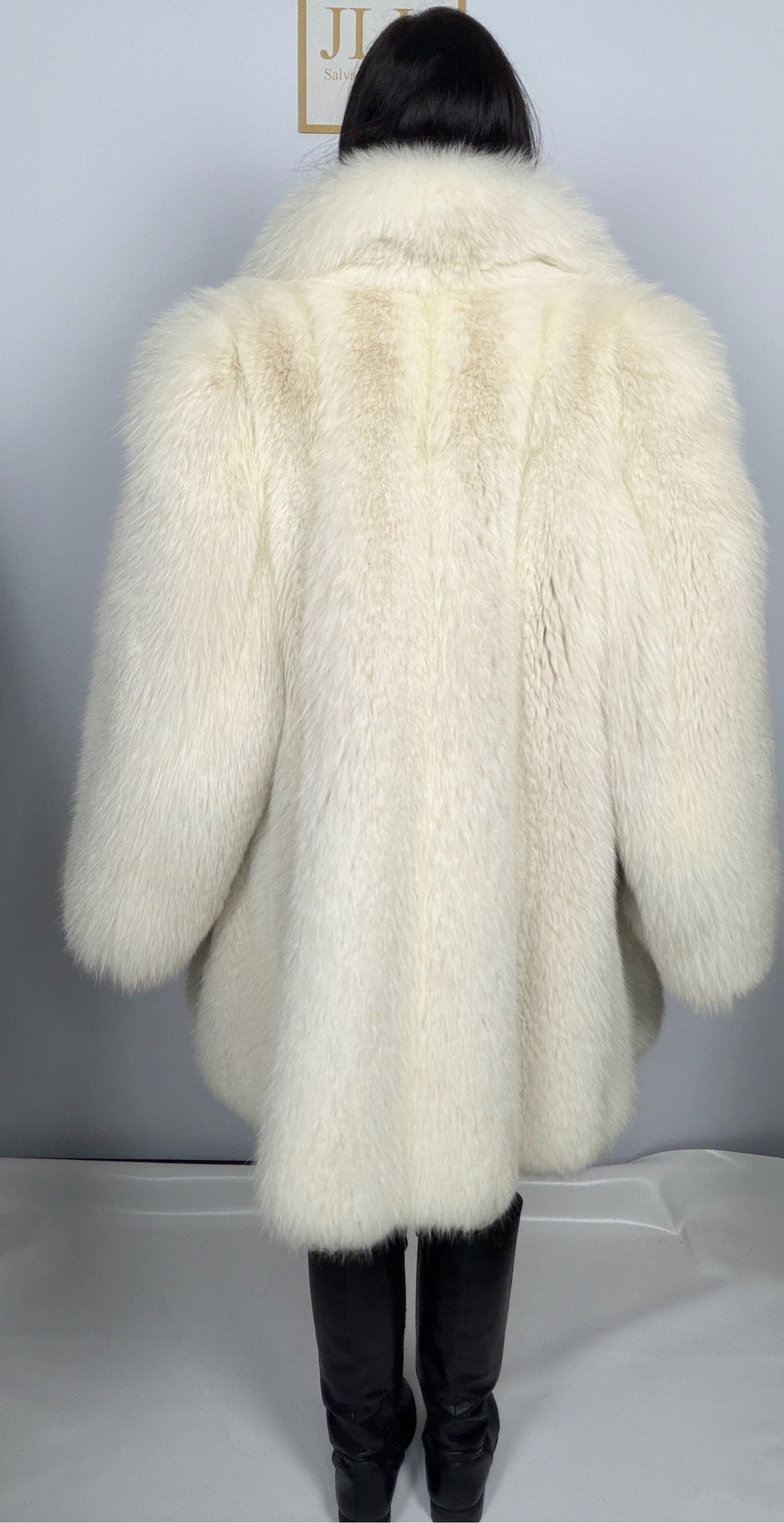 Giacca in Volpe Shadow Pelle Intera con Collo Camicia – Lux – dettaglio 7