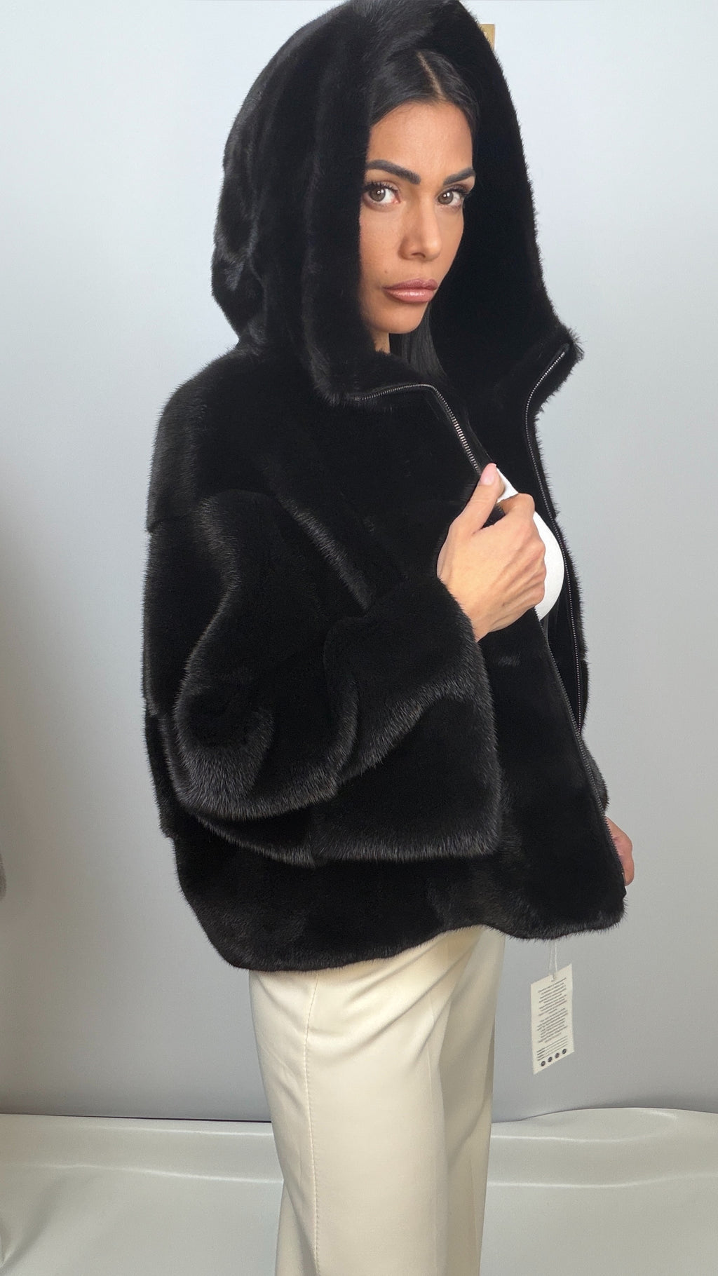 Giacca in visone blackglama mod. Over – dettaglio 2