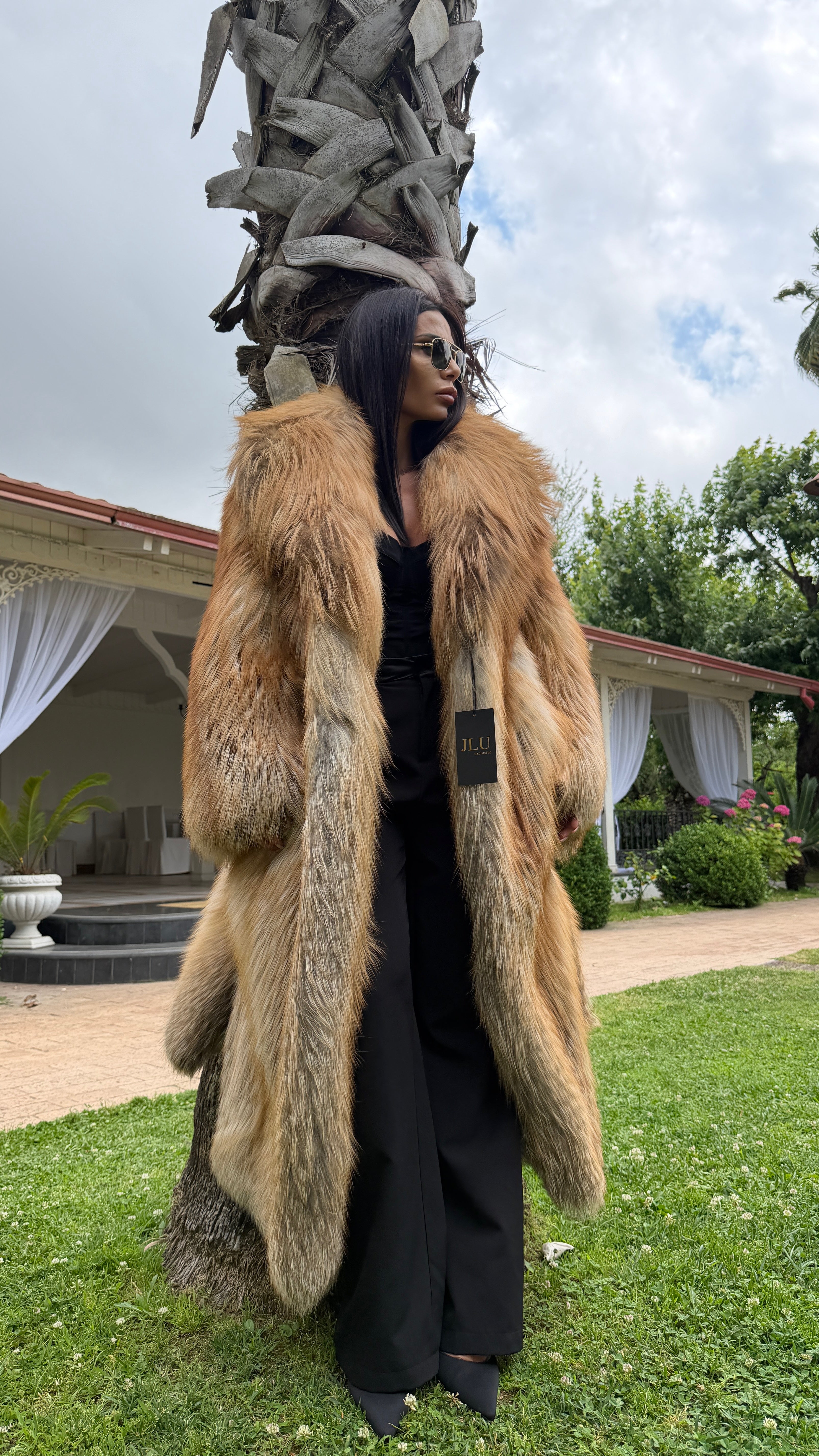 Cappotto in volpe gold