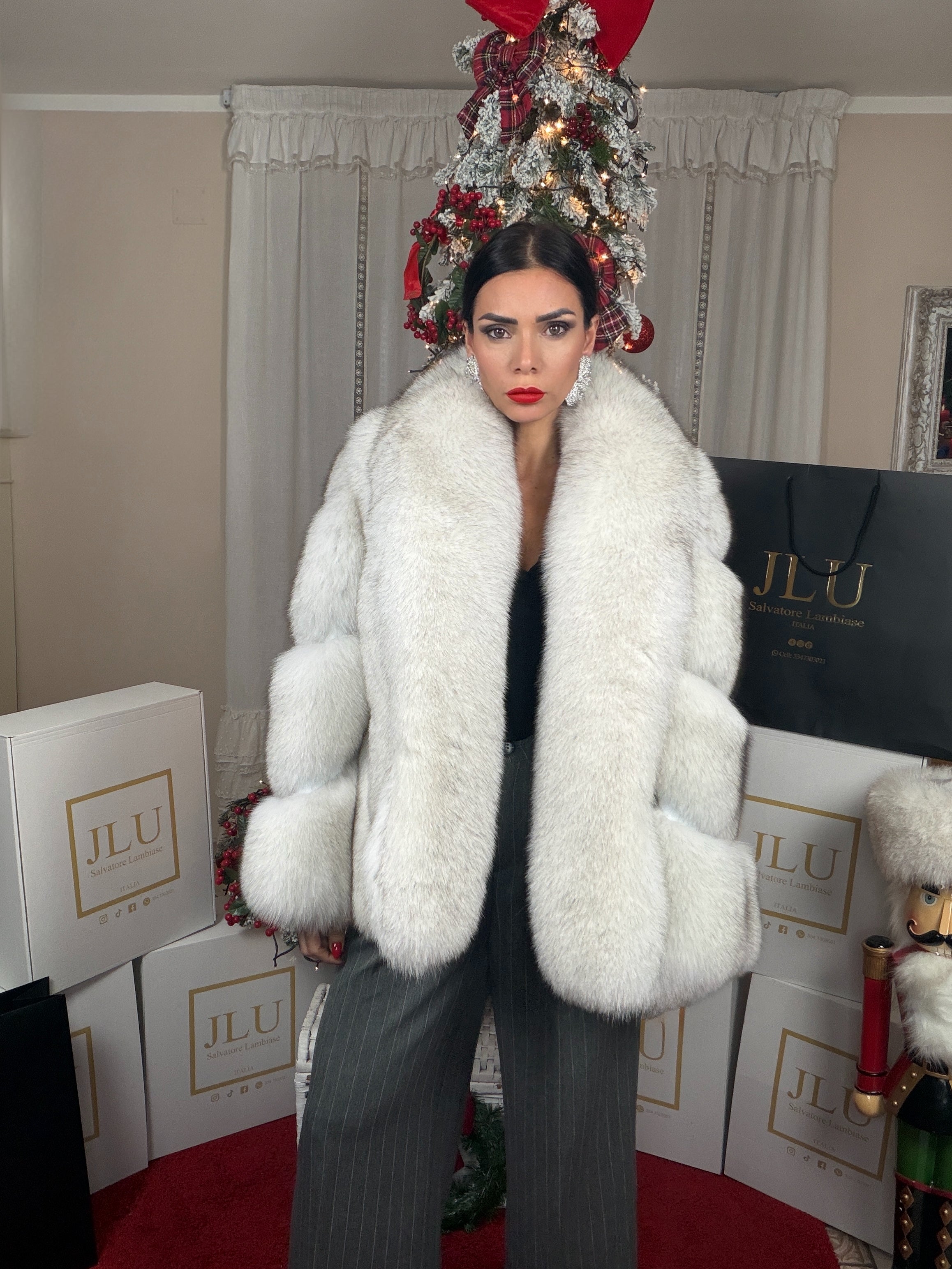 Giacca in volpe della groenlandia