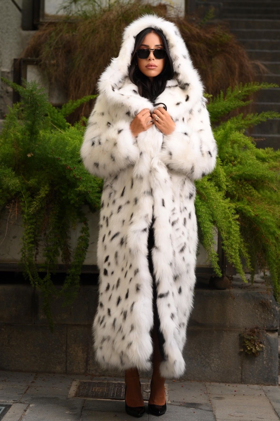 Cappotto in volpe shadow linciata