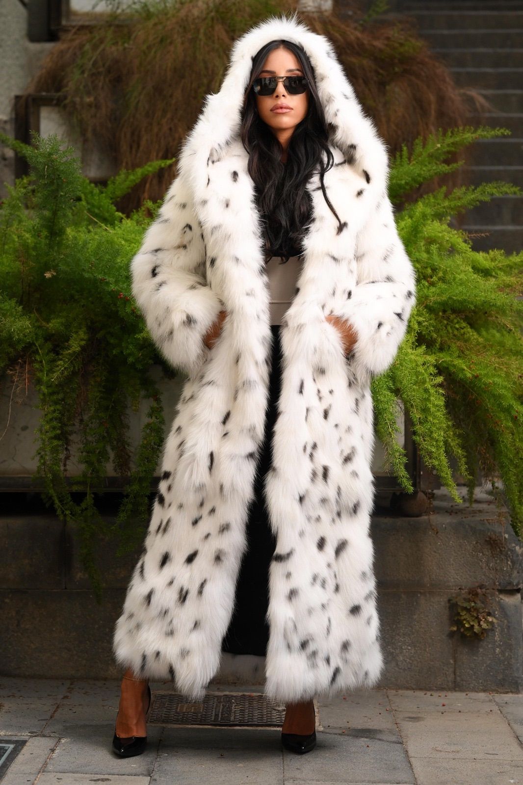 Cappotto in volpe shadow linciata