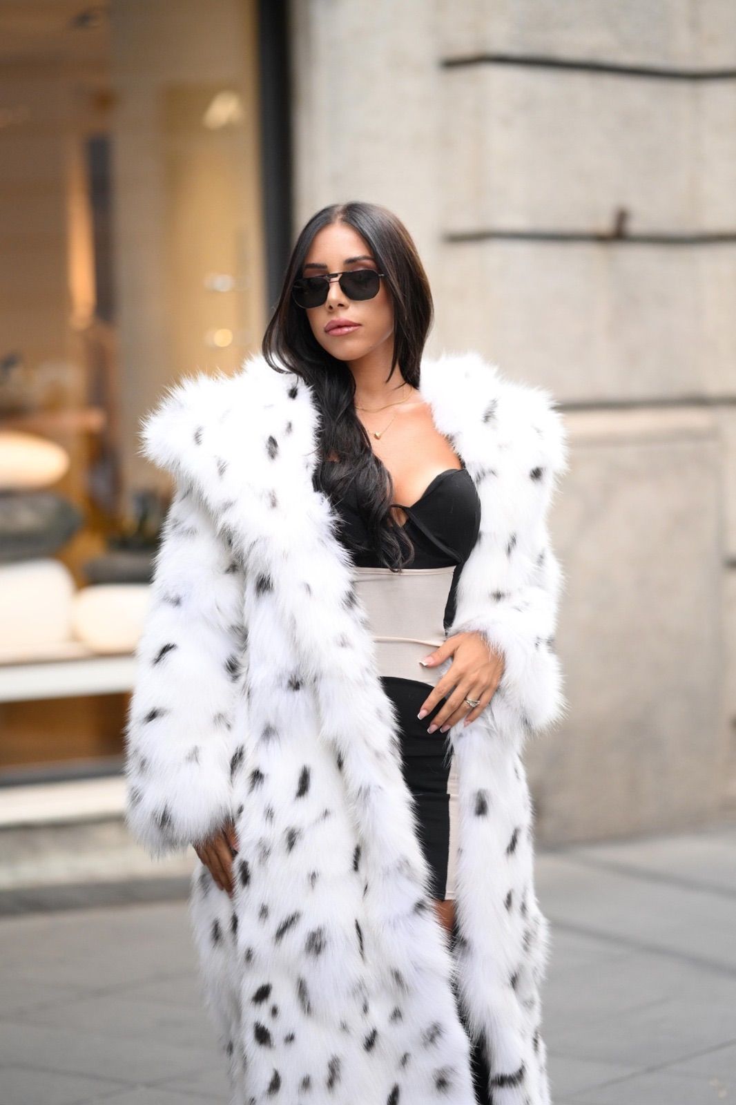 Cappotto in volpe shadow linciata