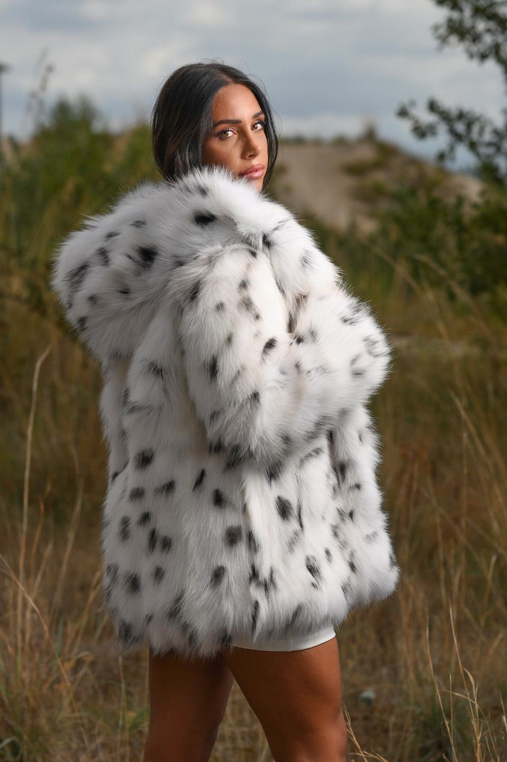 Giacca in volpe shadow linciata