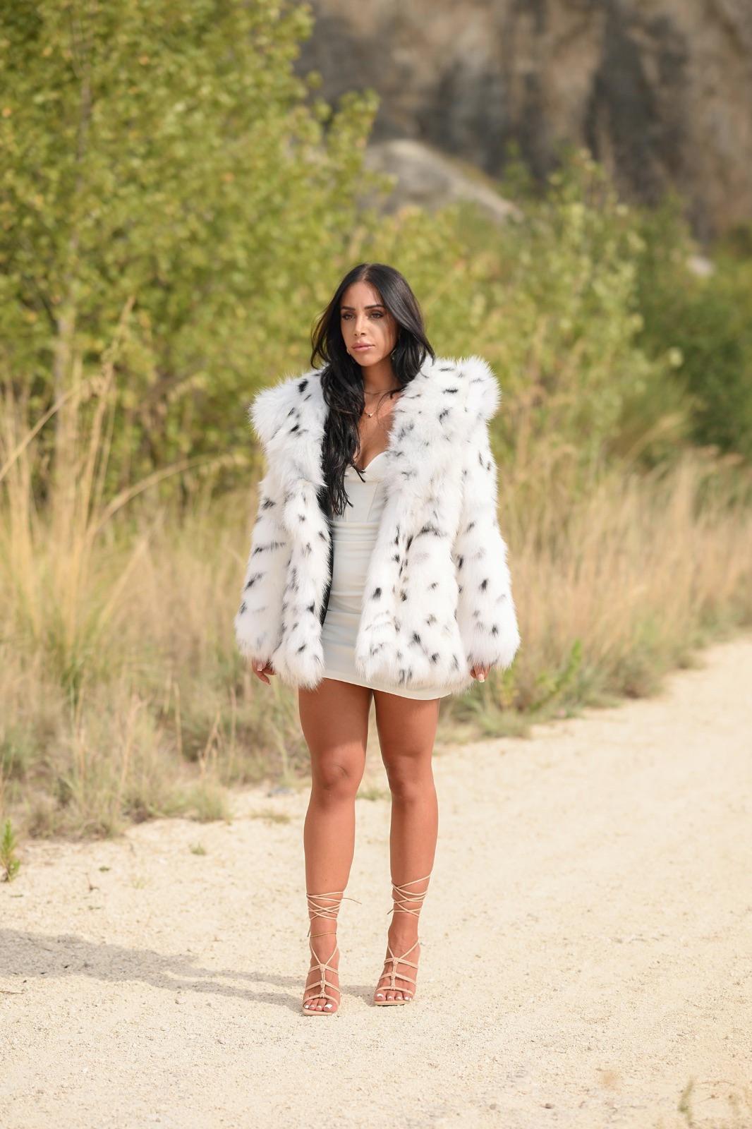 Giacca in volpe shadow linciata